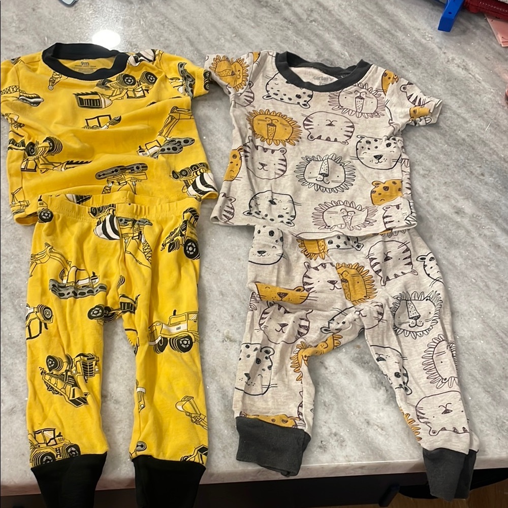 Kids Construction and Safari Pajama Set